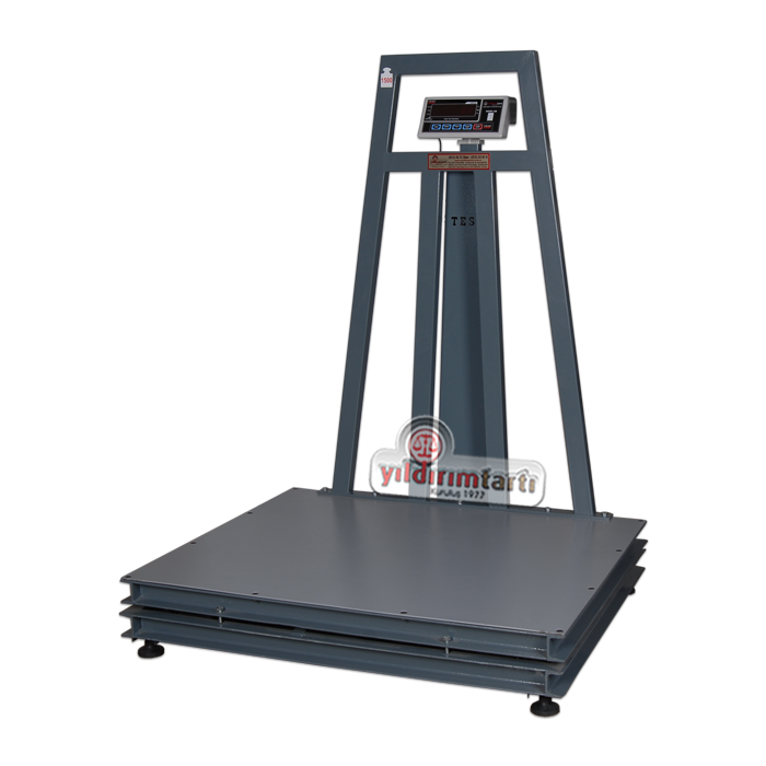1500 Kg 100x120 Cm Çift Şase Darbeli Ağır Hizmet Tipi Baskül