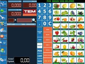 Pos Terazi Manav Satış Sistemi