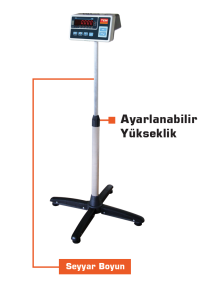 2000 Kg 100x200 Cm Baskül (Monoblok)