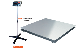 2000 Kg 150x200 Cm  Baskül (Monoblok)