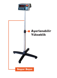 2000 Kg 150x200 Cm  Baskül (Monoblok)