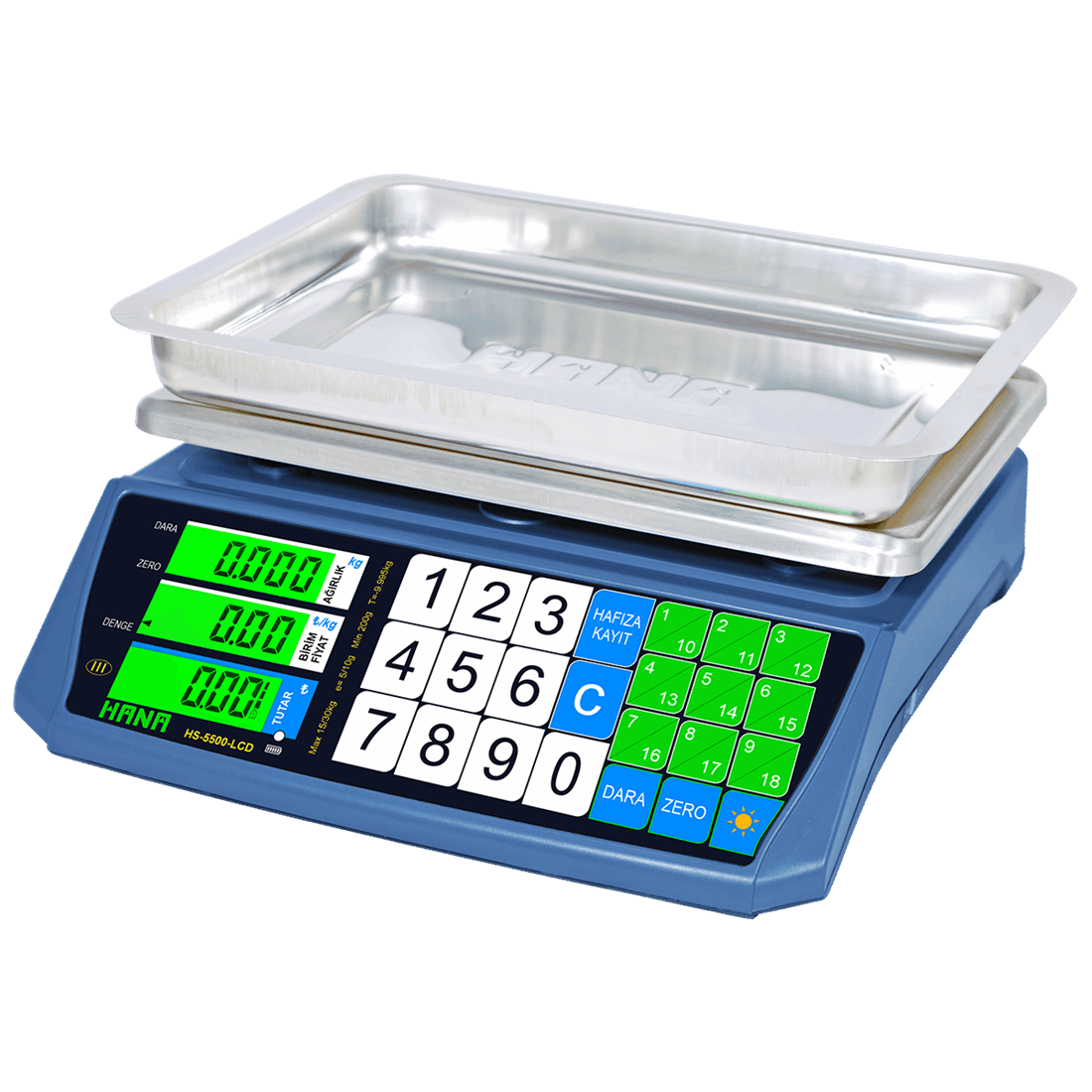 HANA HS-5500 30 Kg 5 Gr Fiyat Hesaplamalı Terazi