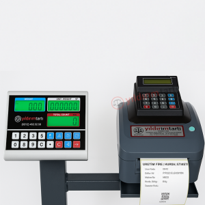 300 Kg 60x70 Cm Etiket Yazıcılı Baskül